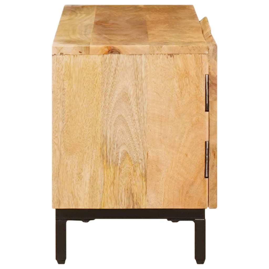 Media Storage Cabinet Cabinets Brown Solid Mango Wood 110 x 30 x 40 cm 110 cm