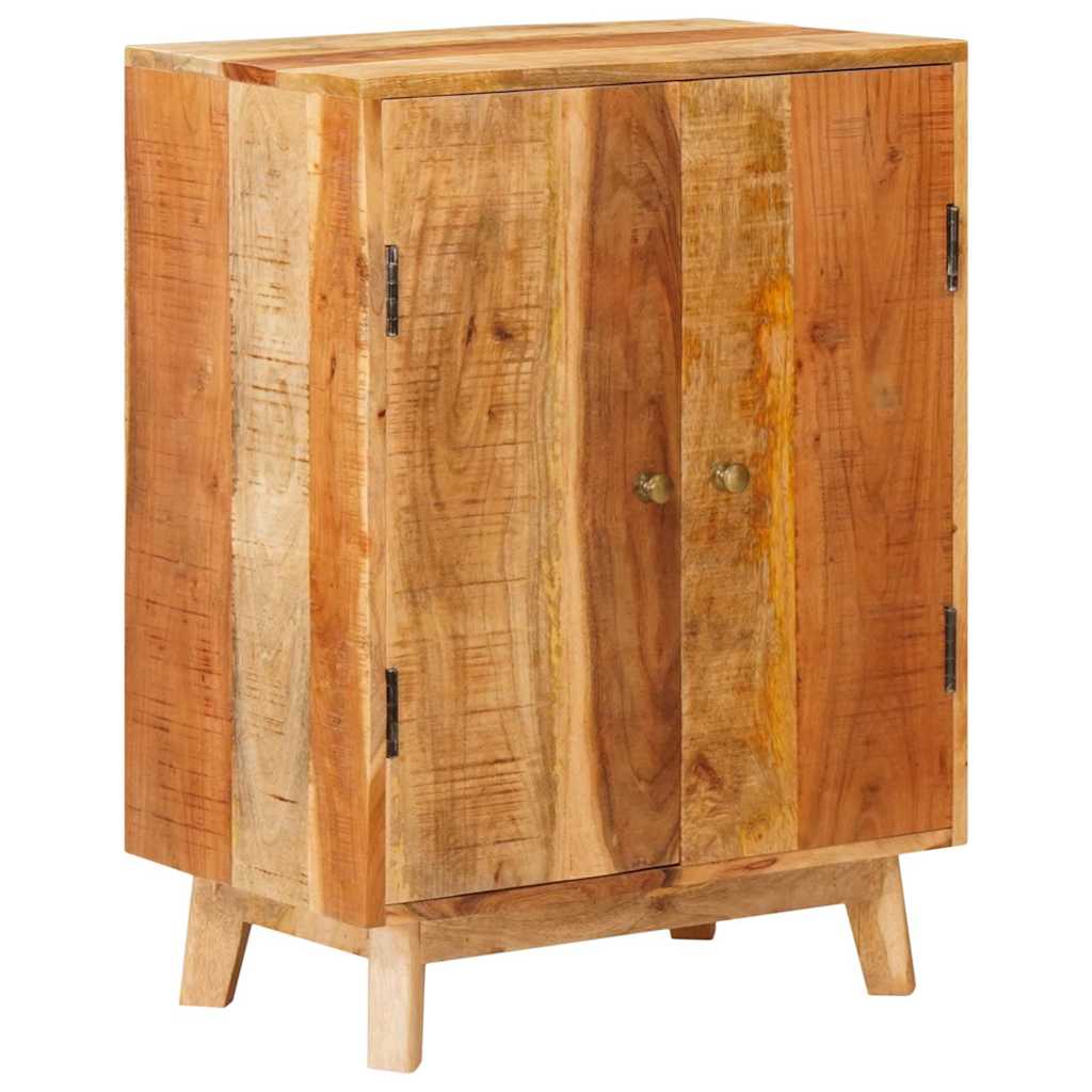 Sideboard Bedside Table Solid Rough Mango Wood Nightstand Bedroom Storage Cabine