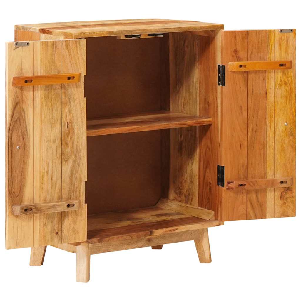 Sideboard Bedside Table Solid Rough Mango Wood Nightstand Bedroom Storage Cabine