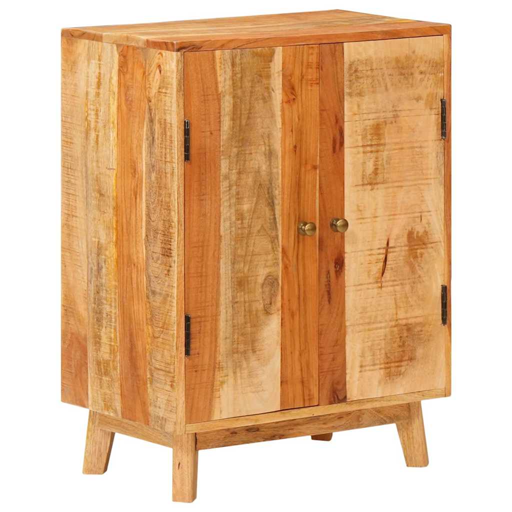Sideboard Bedside Table Solid Rough Mango Wood Nightstand Bedroom Storage Cabine