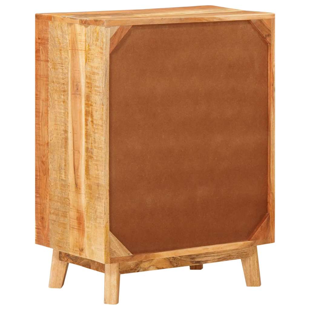 Sideboard Bedside Table Solid Rough Mango Wood Nightstand Bedroom Storage Cabine