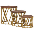 Coffee Tables Brown 55 X 55 X 50 Cm Solid Mango Wood