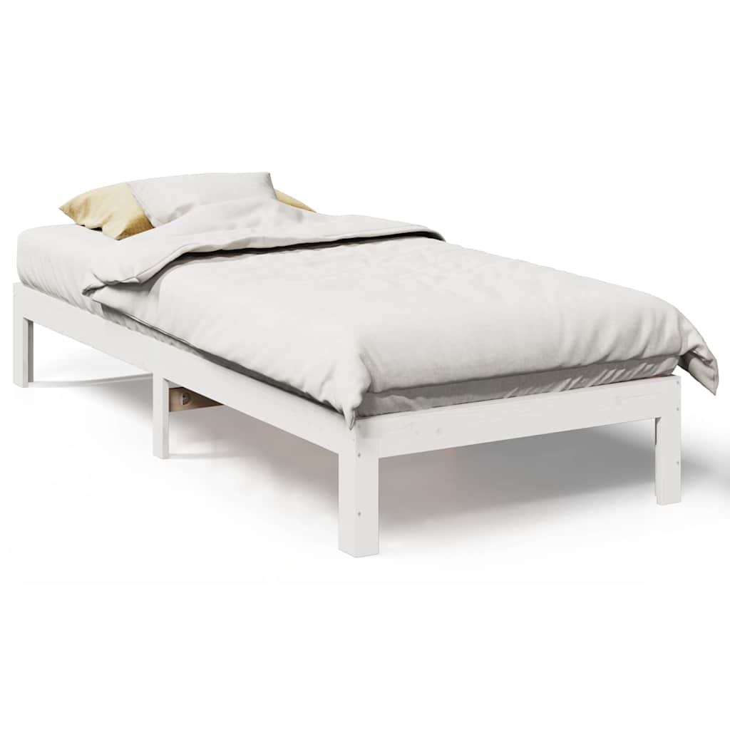 Bed Frame Without Mattress Solid Wood Pine