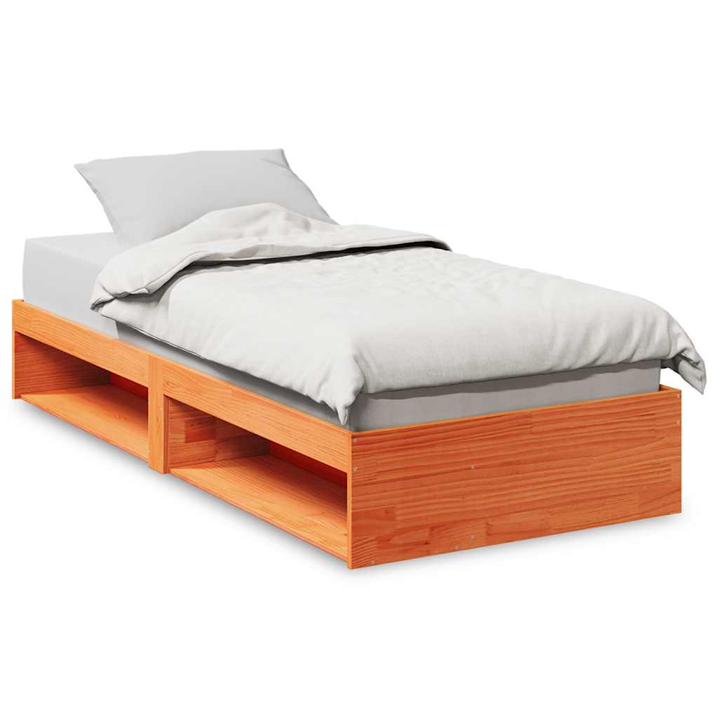 Bed Frame Day Without Mattress Solid Wood Pine Single Wooden Guest No