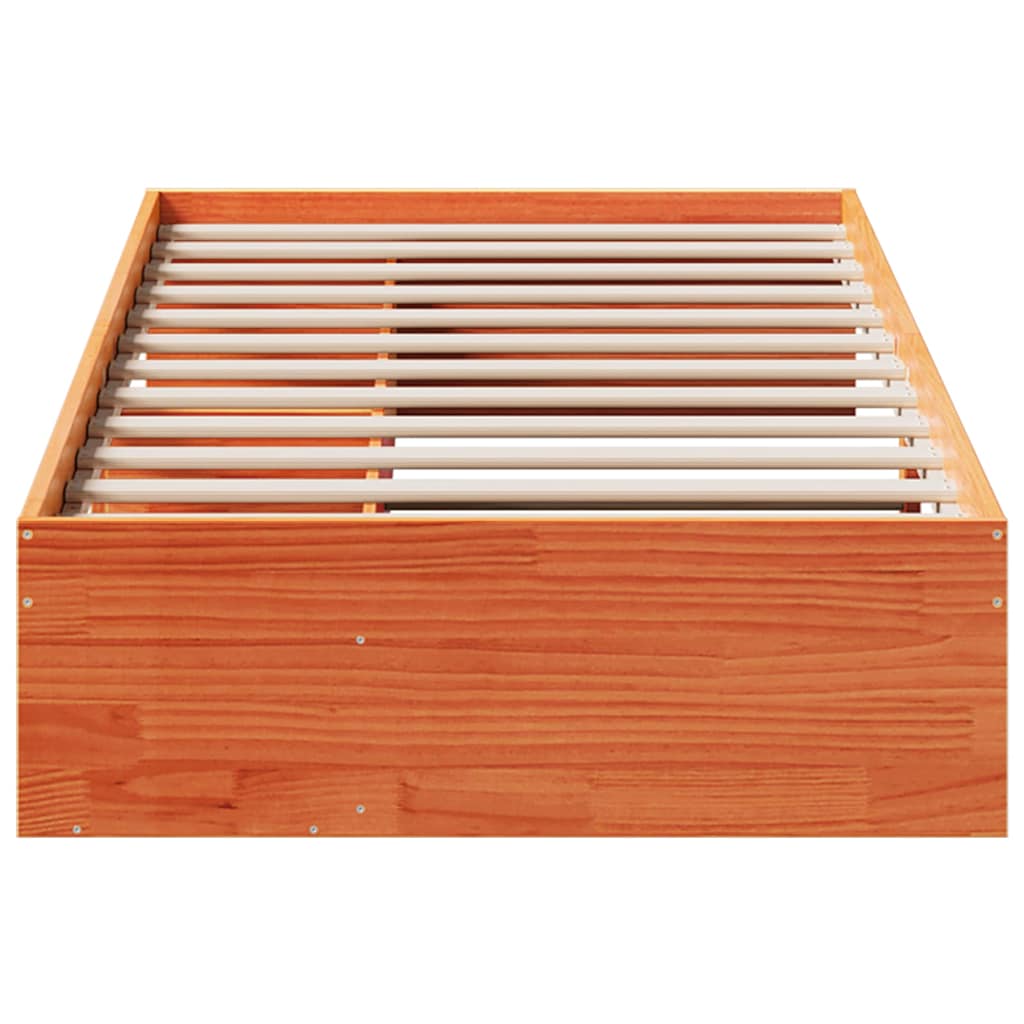 Bed Frame Day Without Mattress Solid Wood Pine Single Wooden Guest No