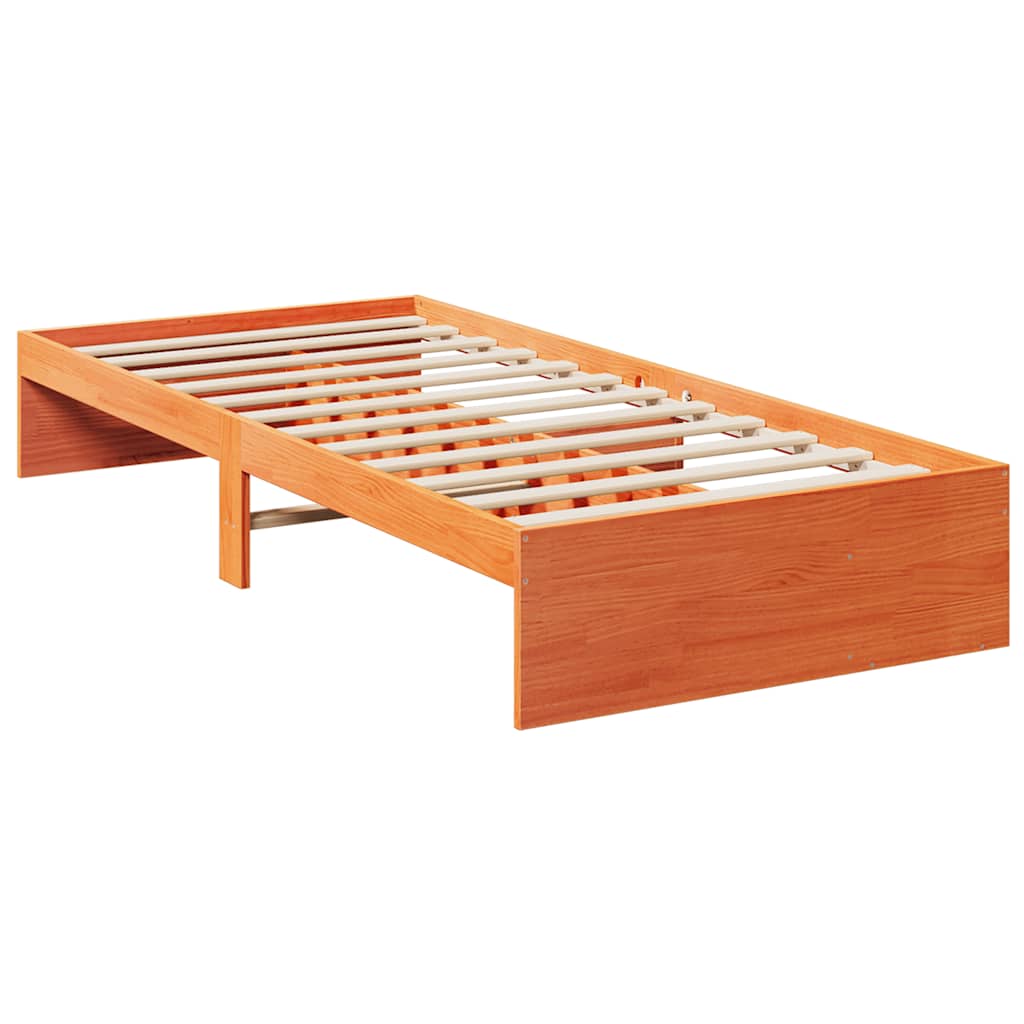 Bed Frame Day Without Mattress Solid Wood Pine Single Wooden Guest No