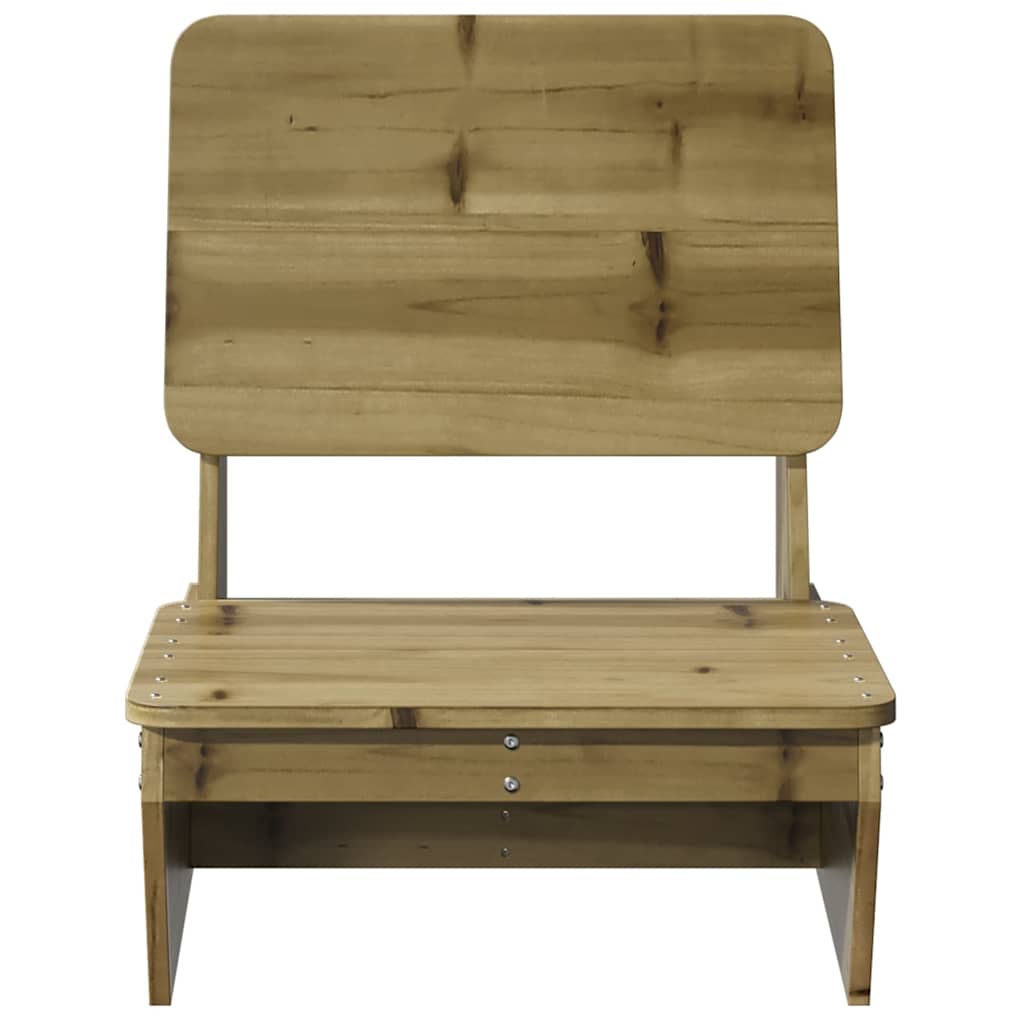 Garden Chairs 2 Pcs 60X64X70.5 Cm Impregnated Wood Pine