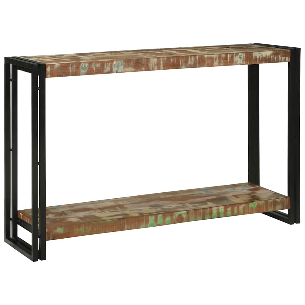 Console Table Multicolour 120 X 33 X 75 Cm Solid Reclaim Wood