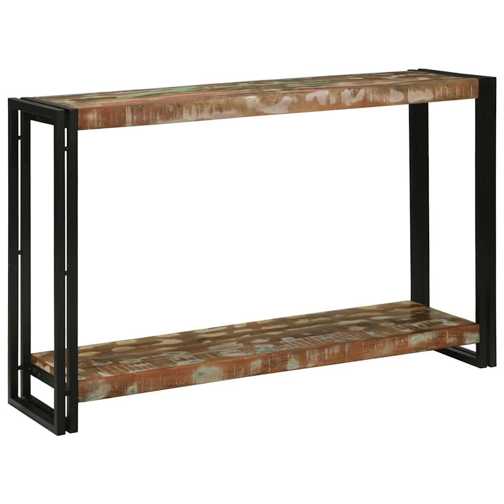 Console Table Multicolour 120 X 33 X 75 Cm Solid Reclaim Wood
