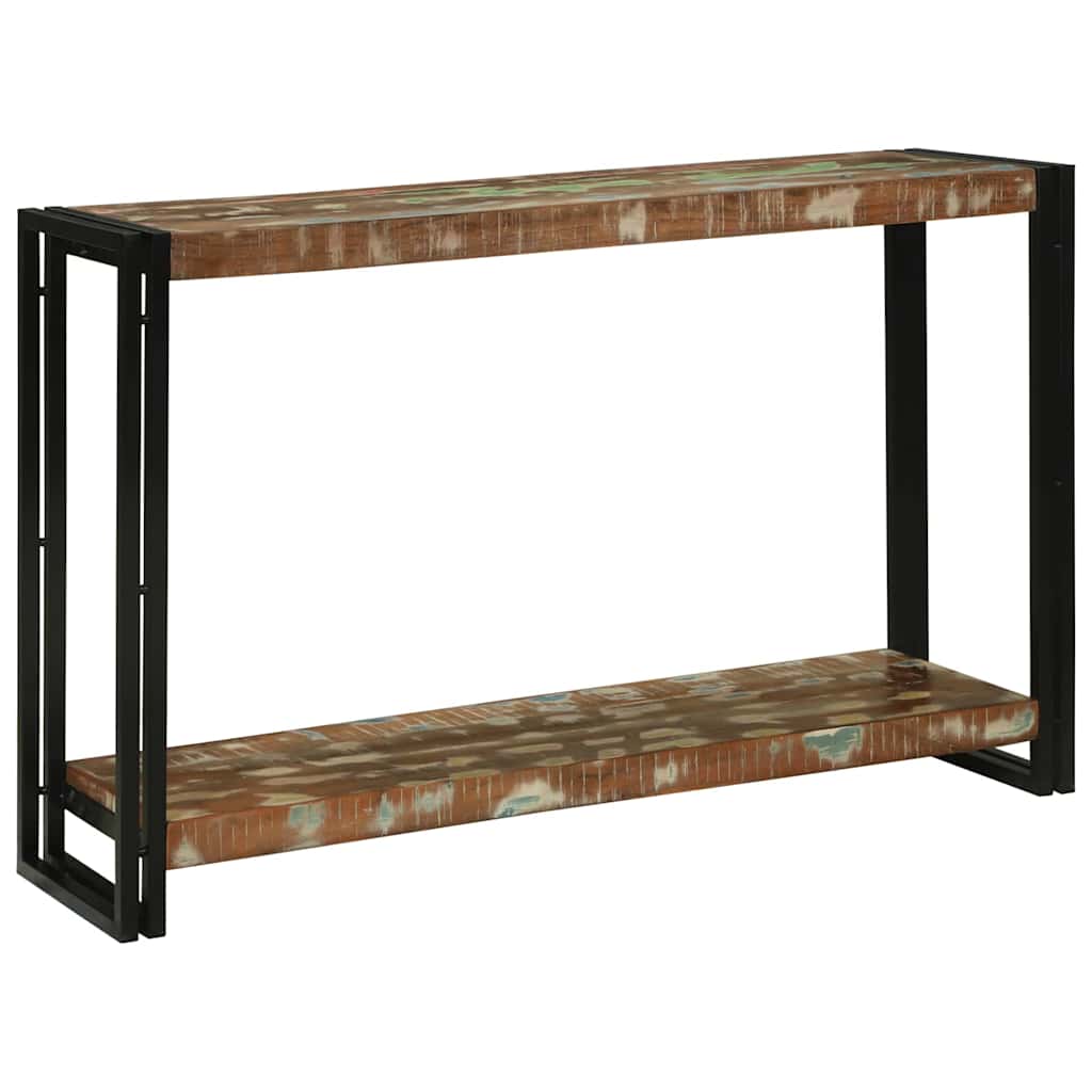 Console Table Multicolour 120 X 33 X 75 Cm Solid Reclaim Wood