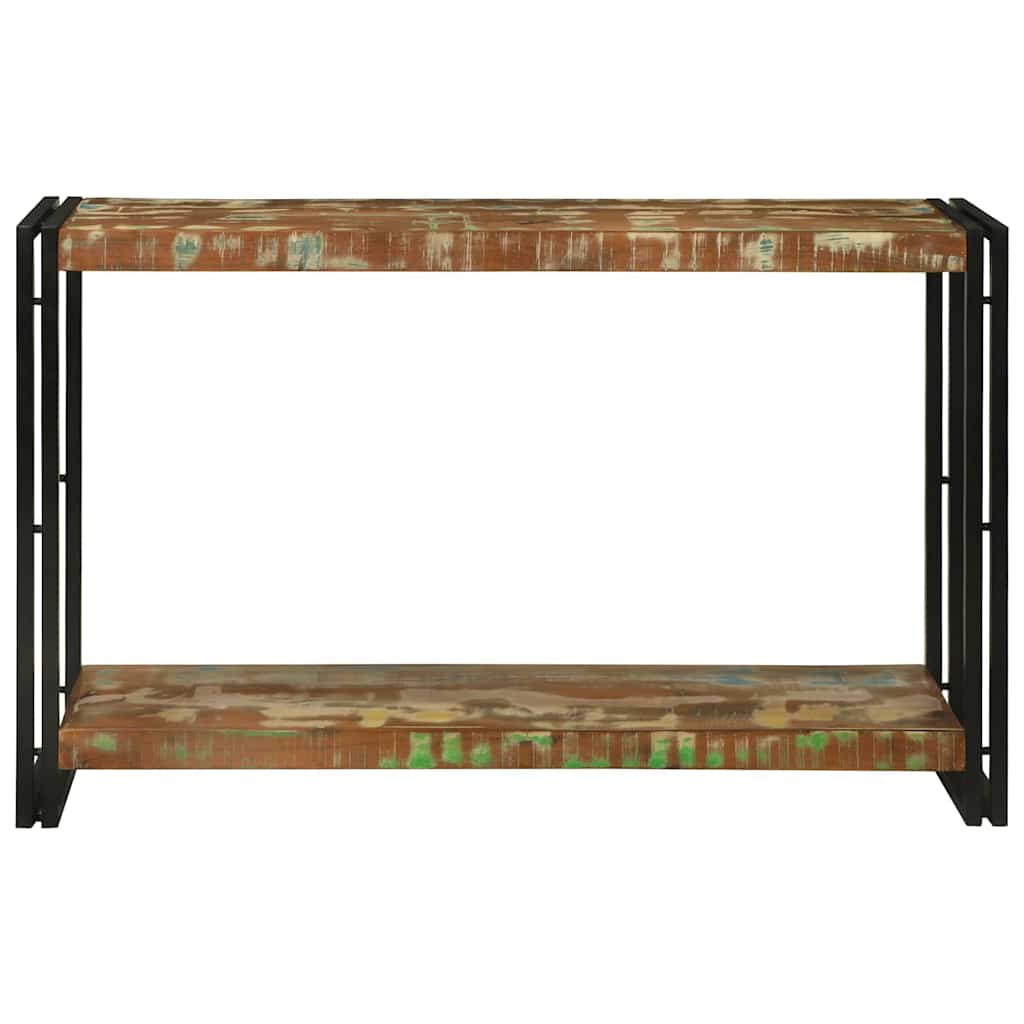 Console Table Multicolour 120 X 33 X 75 Cm Solid Reclaim Wood
