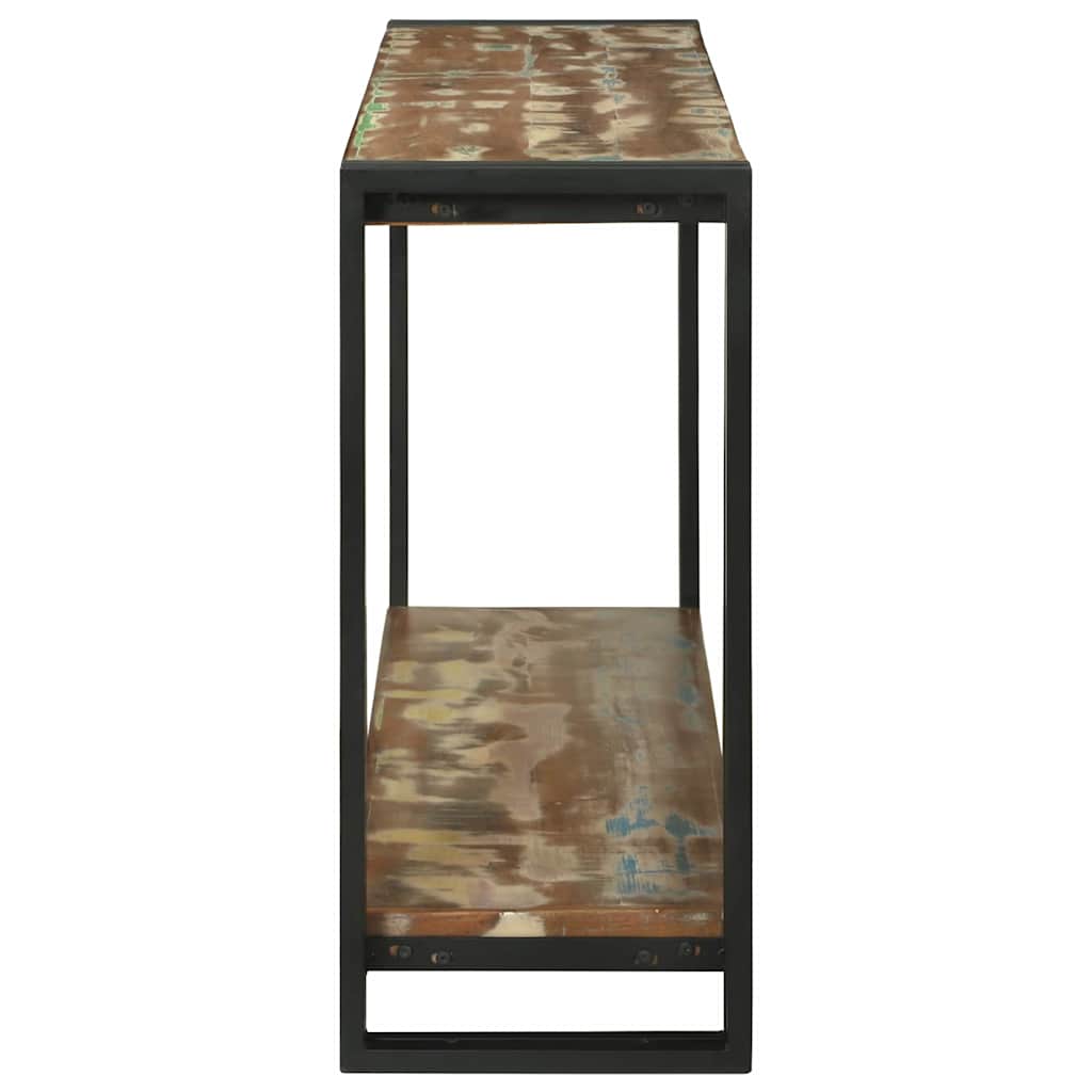 Console Table Multicolour 120 X 33 X 75 Cm Solid Reclaim Wood