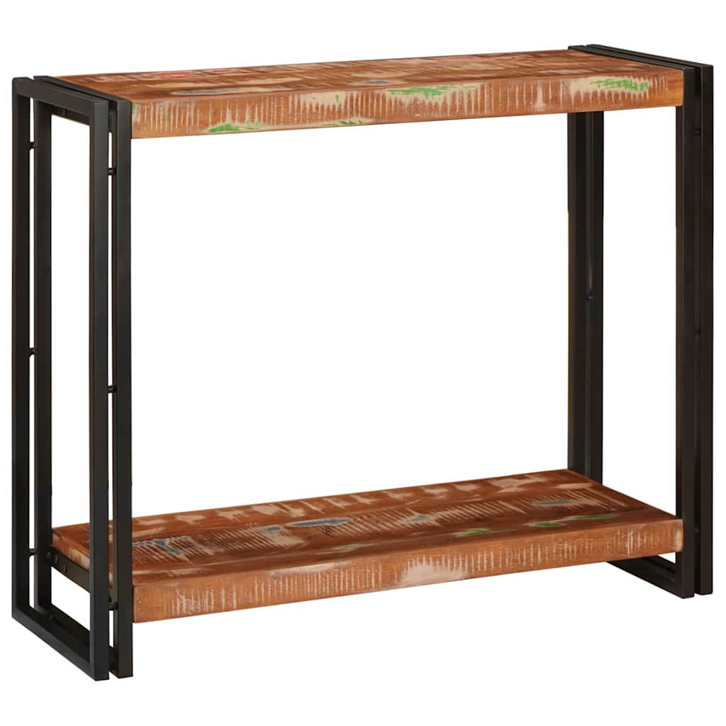 Console Table Multicolour 120 X 33 X 75 Cm Solid Reclaim Wood