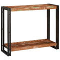 Console Table Multicolour 120 X 33 X 75 Cm Solid Reclaim Wood