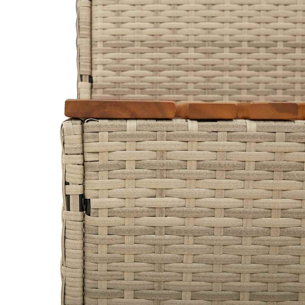 Hot Tub Step Poly Rattan And Solid Acacia