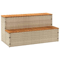 Hot Tub Step Poly Rattan And Solid Acacia