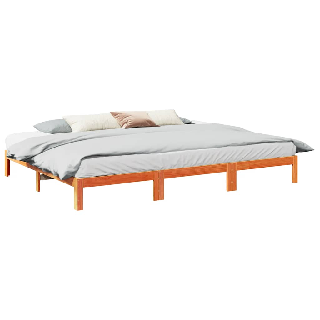 Bed Frame Without Mattress Solid Wood Pine