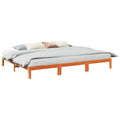 Bed Frame Without Mattress Solid Wood Pine Wax Brown White Natural 90 X 200 Cm 2