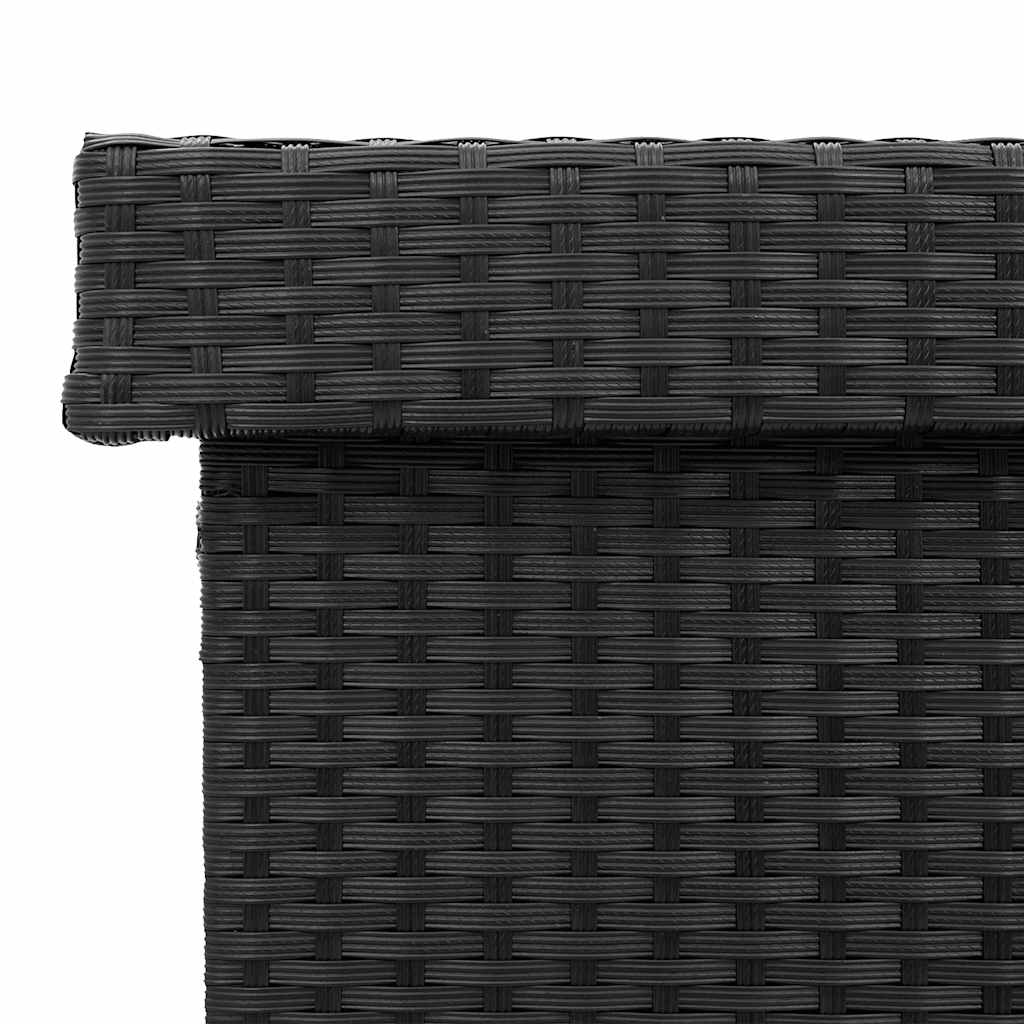 Garden Storage Box With Wheels Poly Rattan