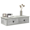 Wall Shelf With Drawers Engineered Wood