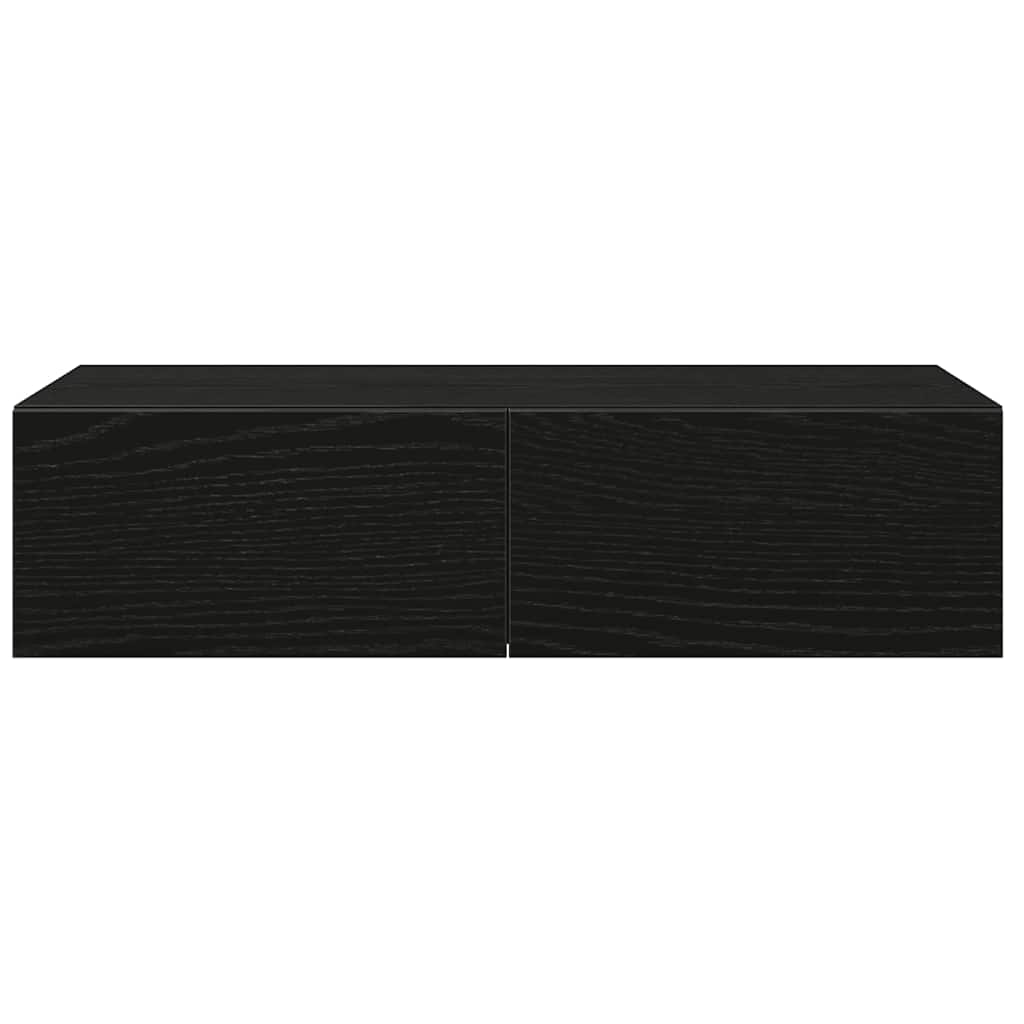 Wall Shelf With Drawers Engineered Wood