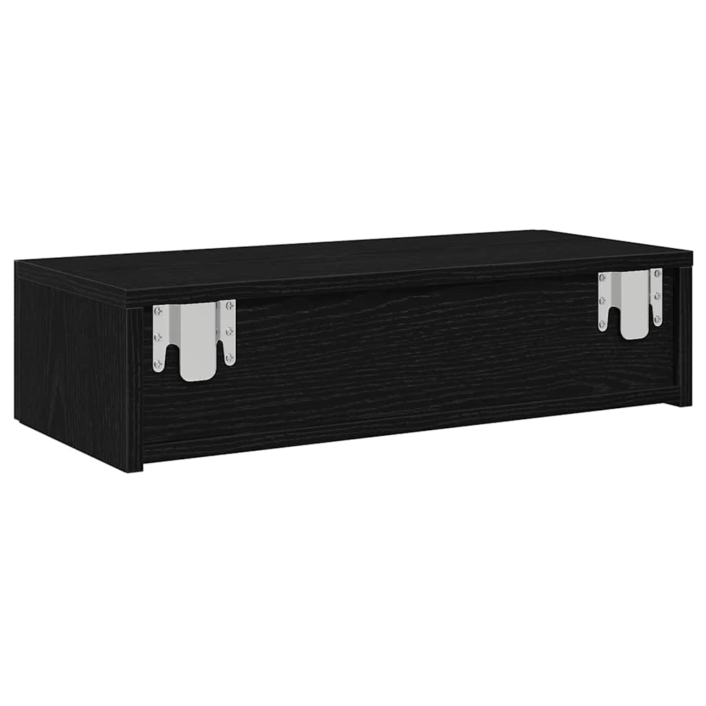 Wall Shelf With Drawers Engineered Wood