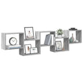 Wall Cube Shelf 5 Compartments Engineered Wood