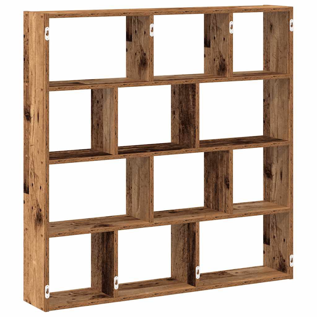 Wall Cube Shelf 12 Compartments Engineered Wood