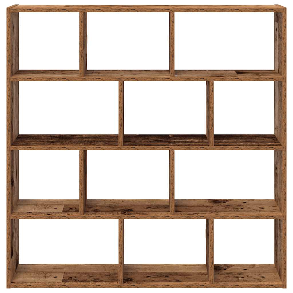 Wall Cube Shelf 12 Compartments Engineered Wood