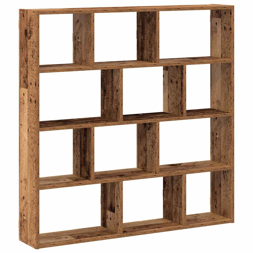 Wall Cube Shelf 12 Compartments Engineered Wood