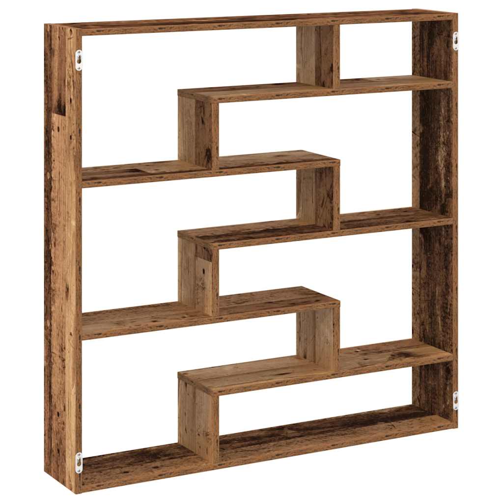 Wall Cube Shelf 7 Compartments Engineered Wood
