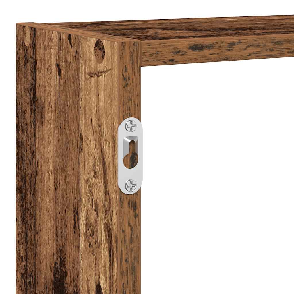Wall Cube Shelf 7 Compartments Engineered Wood