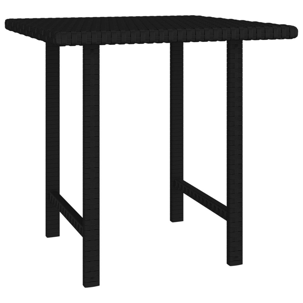 Garden Side Tables 3 Pcs Poly Rattan