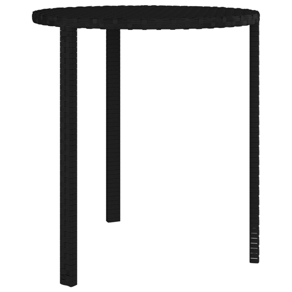 Garden Side Tables 3 Pcs Poly Rattan