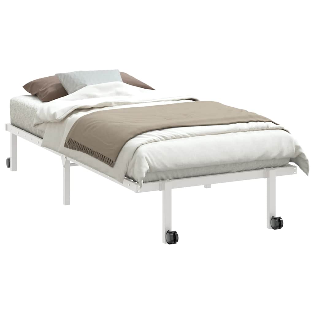 Bed Frame Without Mattress Foldable Steel
