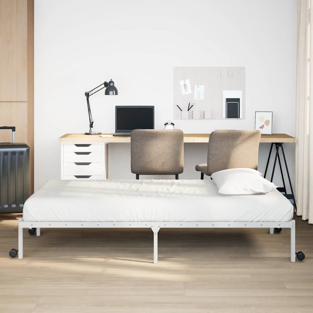Bed Frame Without Mattress Foldable Steel