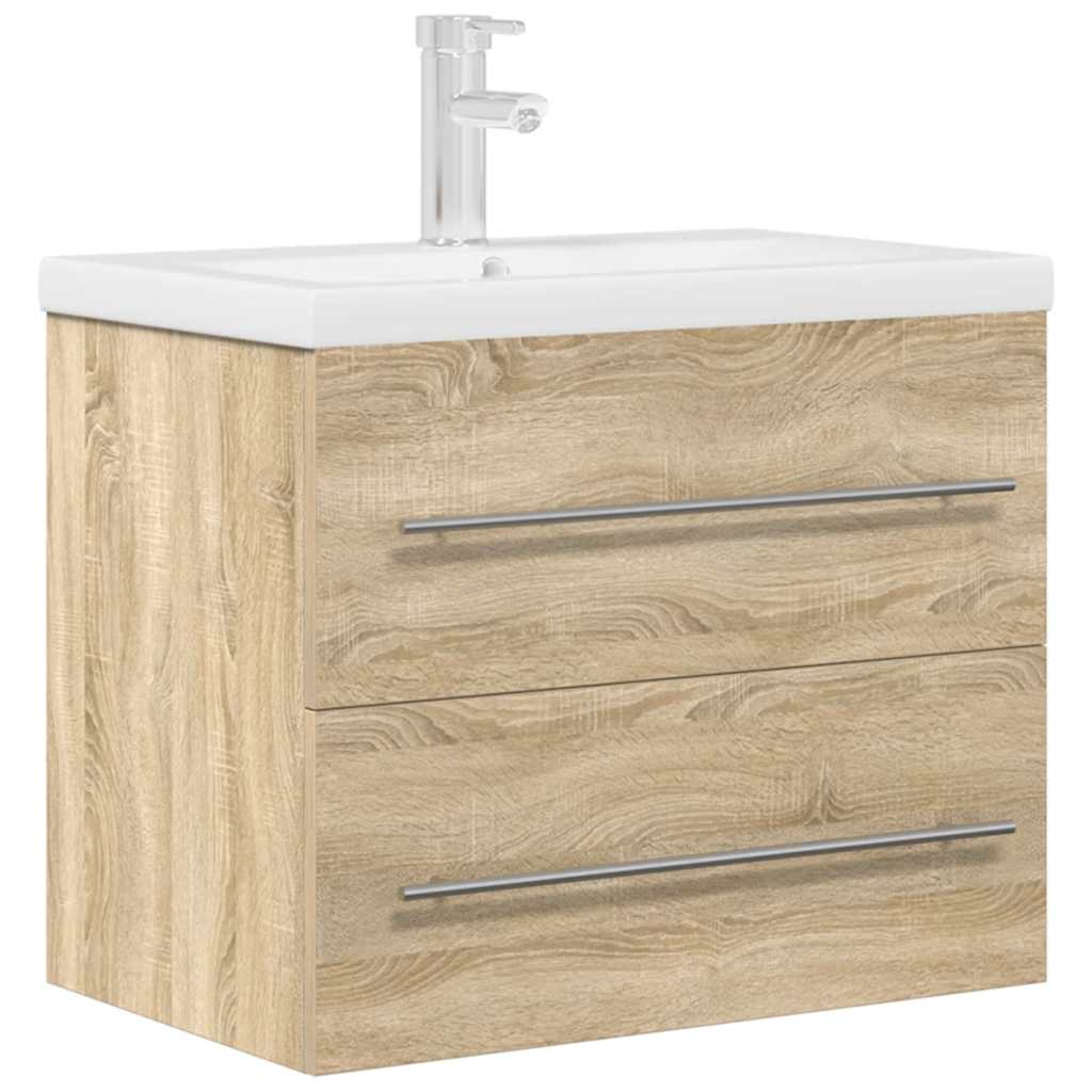2 Piece Bathroom Furniture Set Engineered Wood