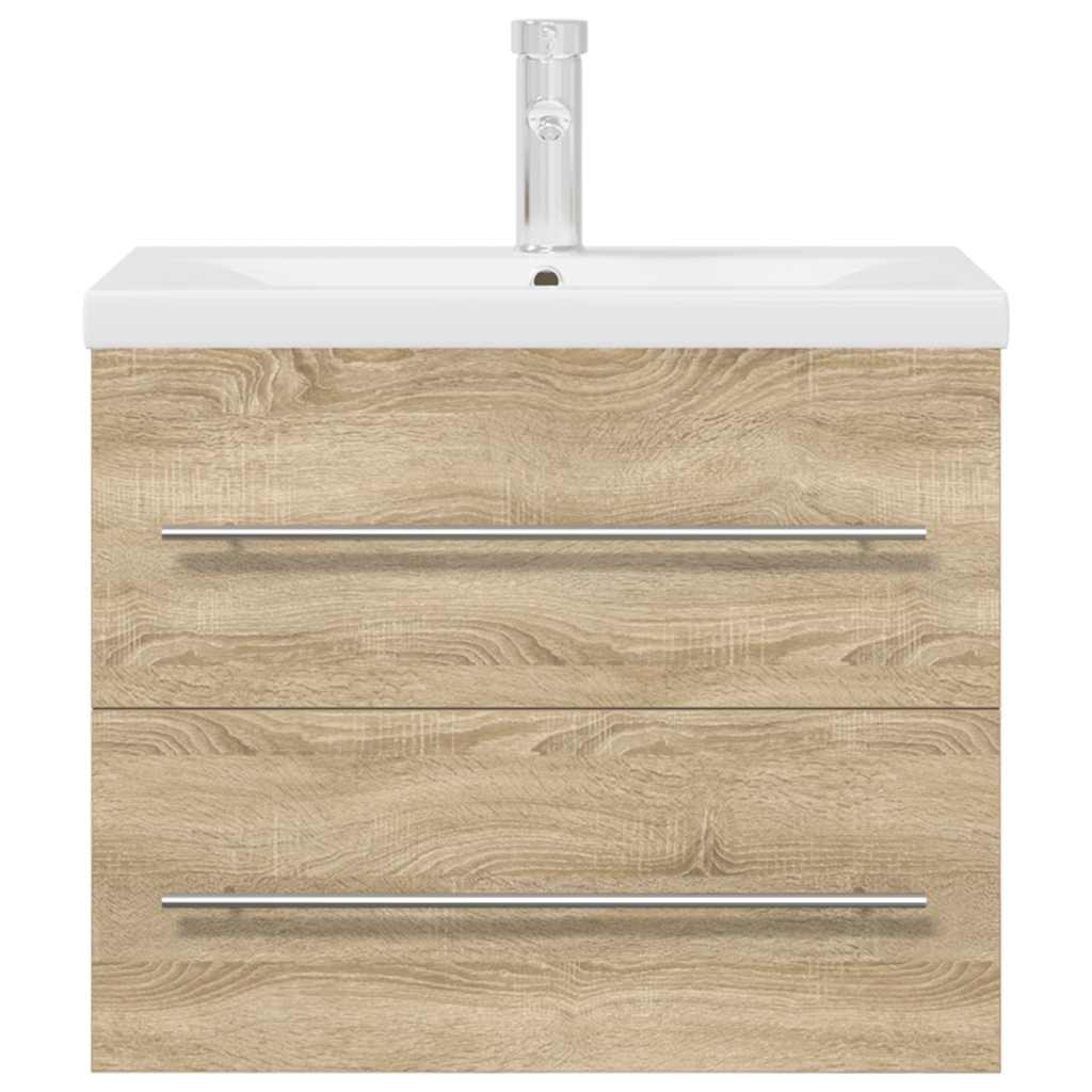 2 Piece Bathroom Furniture Set Engineered Wood