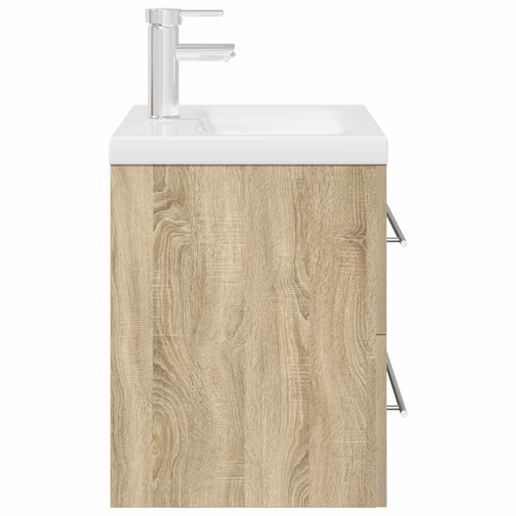 2 Piece Bathroom Furniture Set Engineered Wood