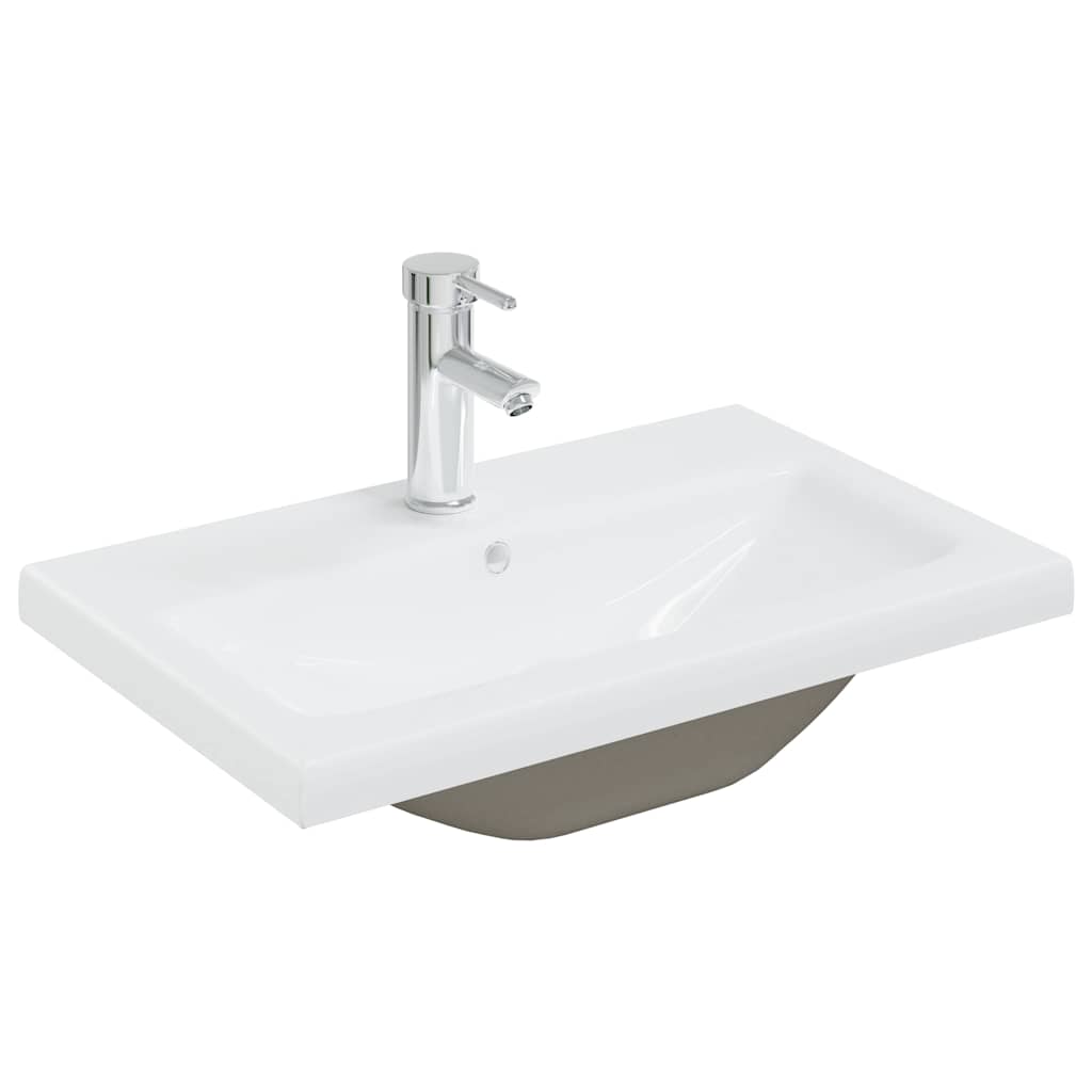 2 Piece Bathroom Furniture Set Engineered Wood