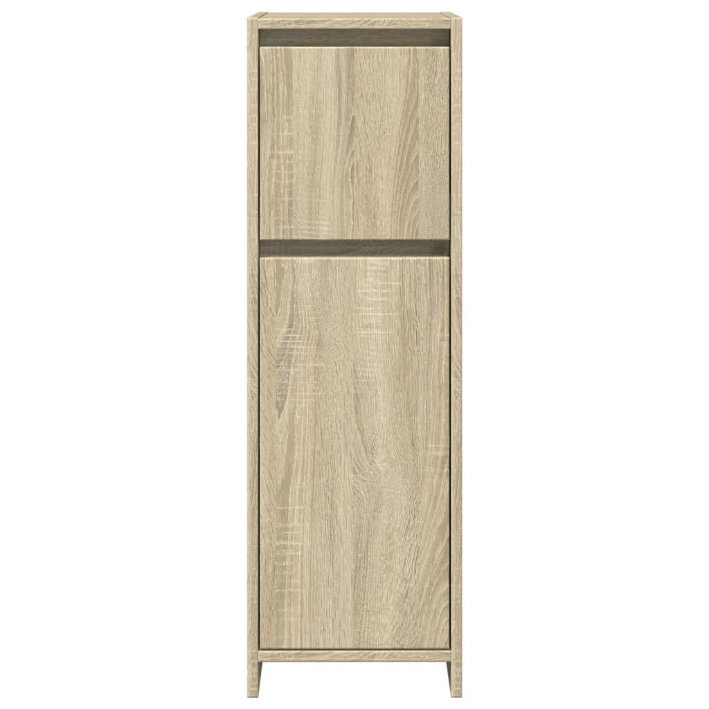 4 Piece Bathroom Furniture Set Engineered Wood