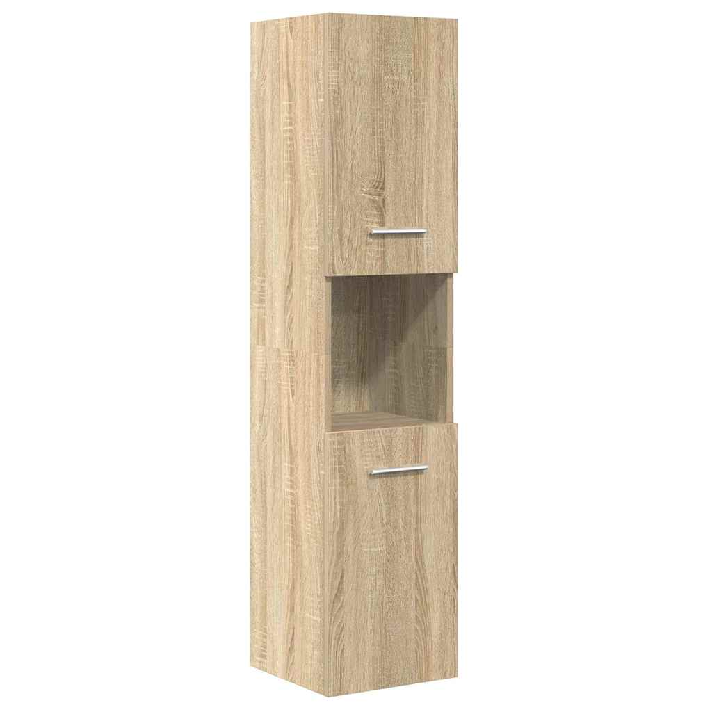 5 Piece Bathroom Furniture Set Engineered Wood