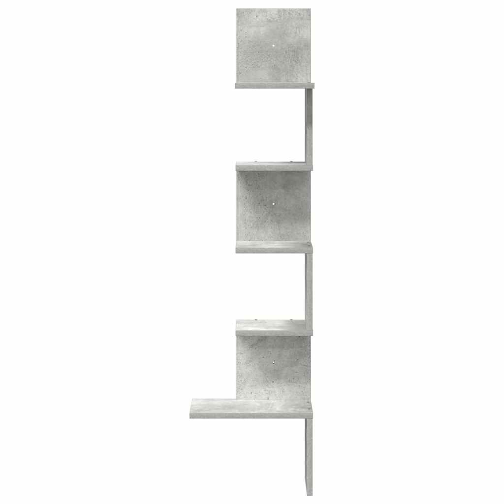 Wall Corner Shelf 32X32X127,5 Cm Engineered Wood