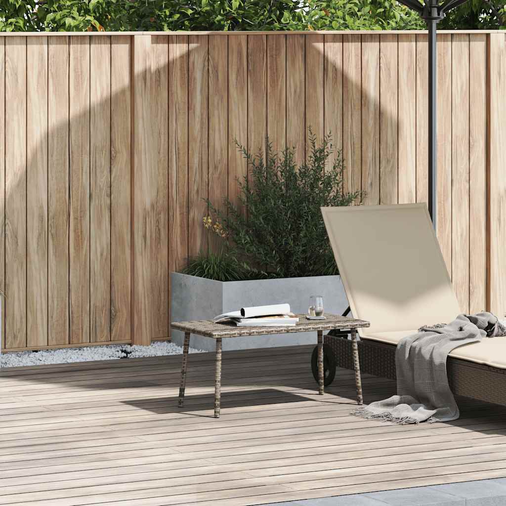 Garden Coffee Table Rectangular Poly Rattan