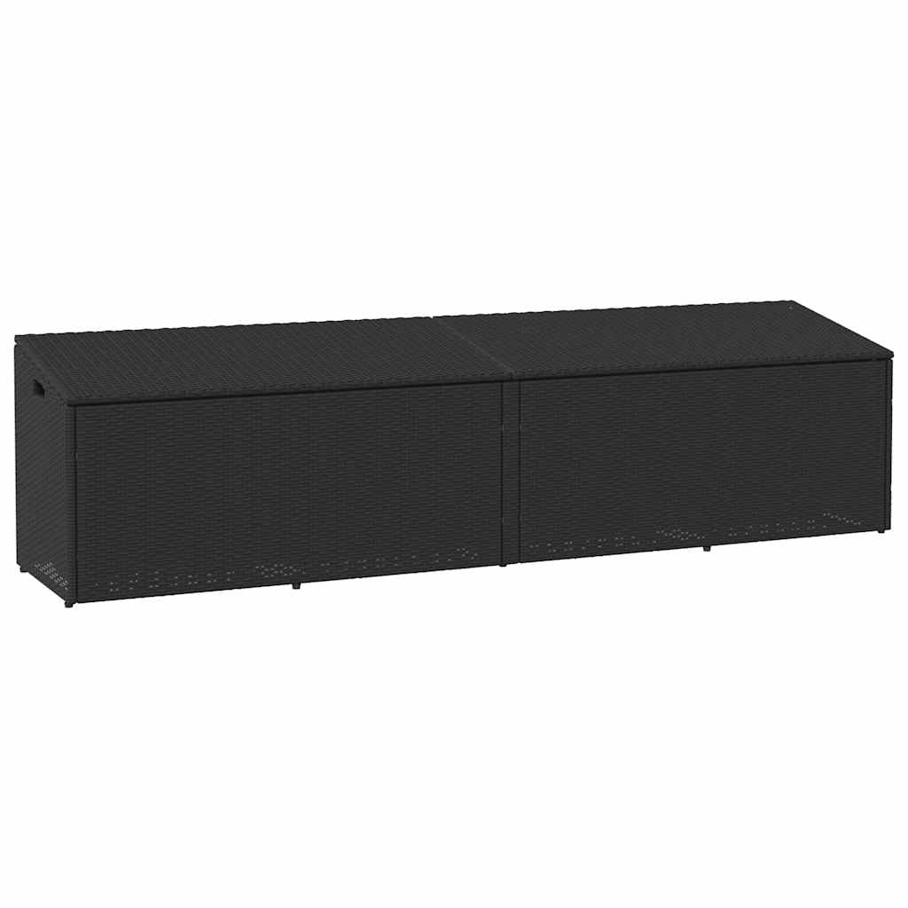 Garden Storage Box Poly Rattan
