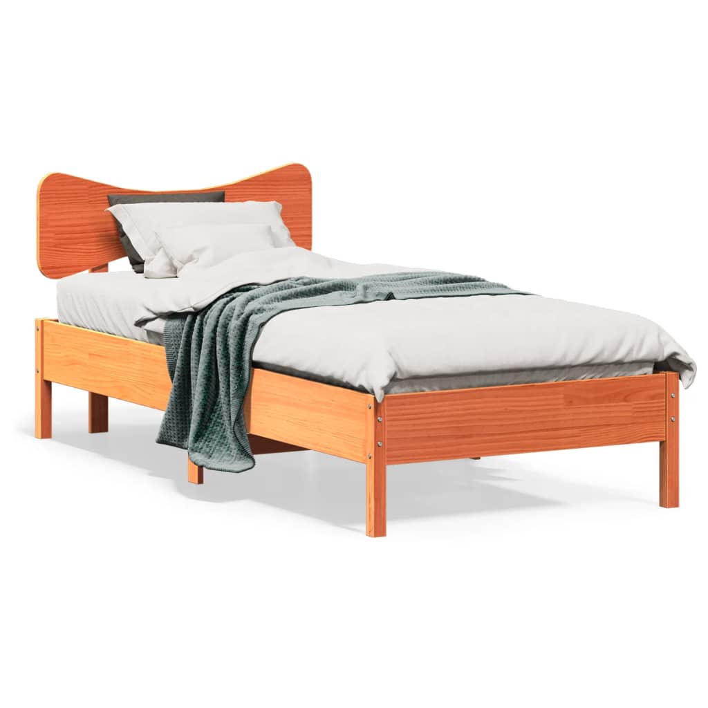 Bed Frame Without Mattress Small Double Solid Wood Pine