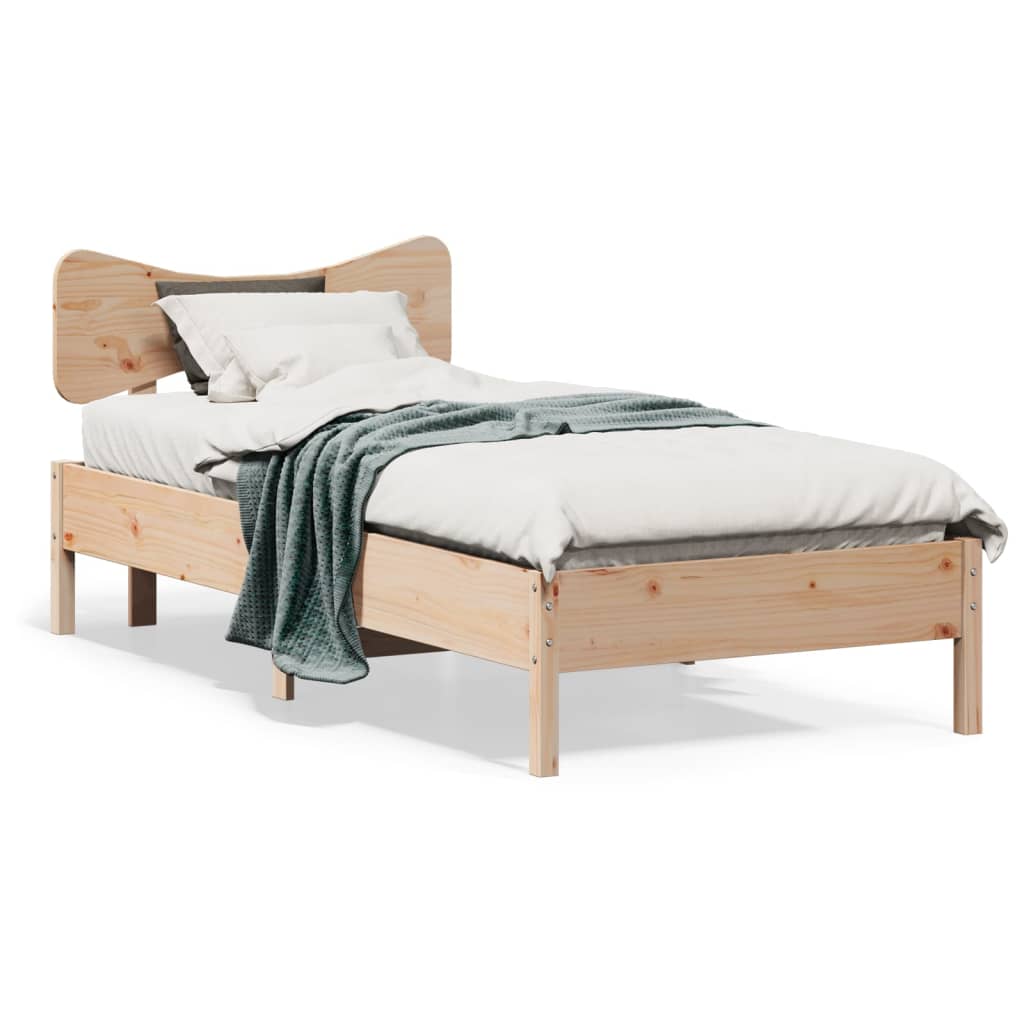 Bed Frame Without Mattress Small Double Solid Wood Pine