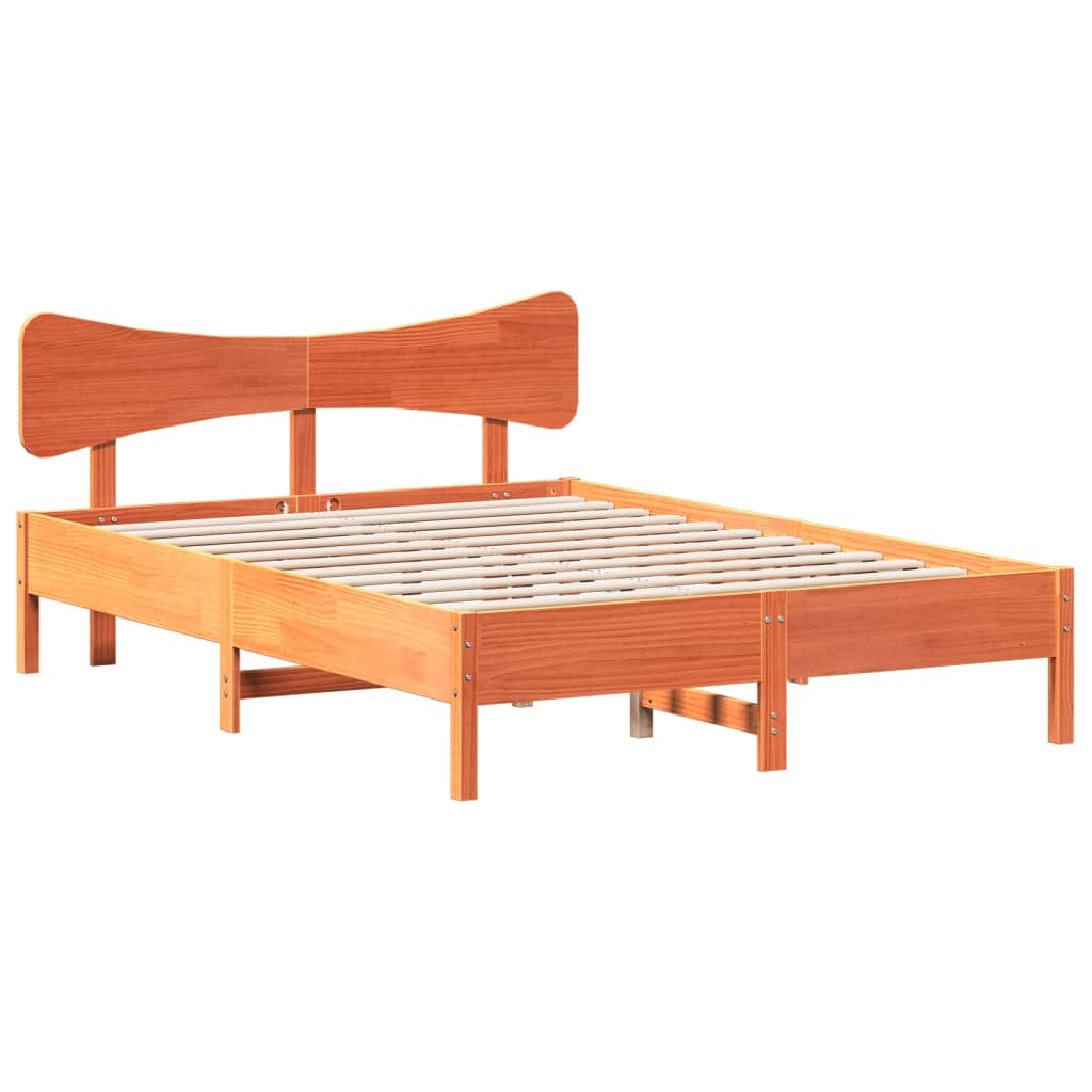 Bed Frame Without Mattress Small Double Solid Wood Pine