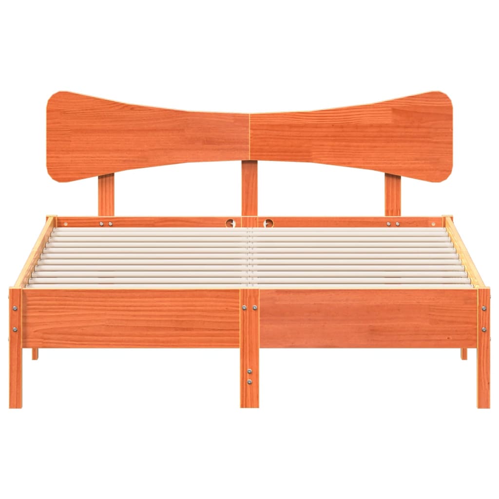 Bed Frame Without Mattress Small Double Solid Wood Pine