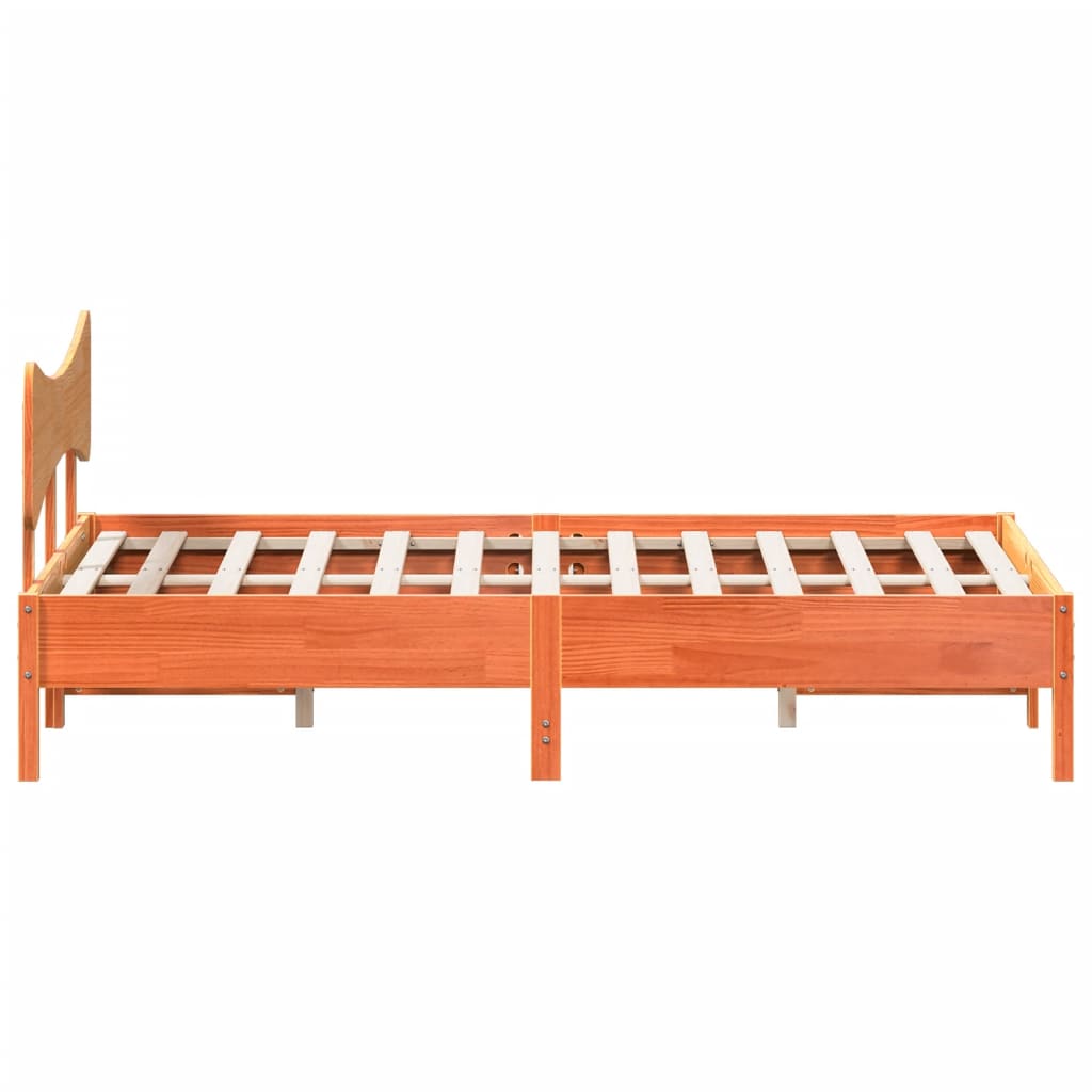 Bed Frame Without Mattress Small Double Solid Wood Pine